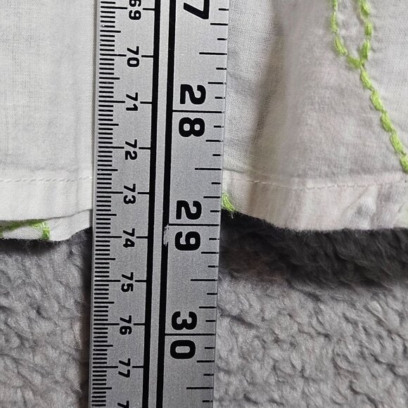 VTG Bleu Bayou Embroidered Boho Button-Up Shirt Paisley & Floral Med Cottage Cor - Picture 11 of 14